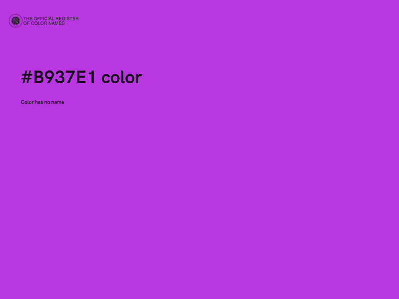 #B937E1 color image