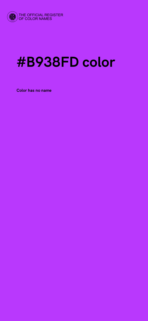 #B938FD color image