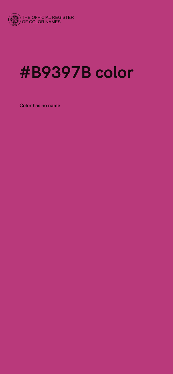 #B9397B color image