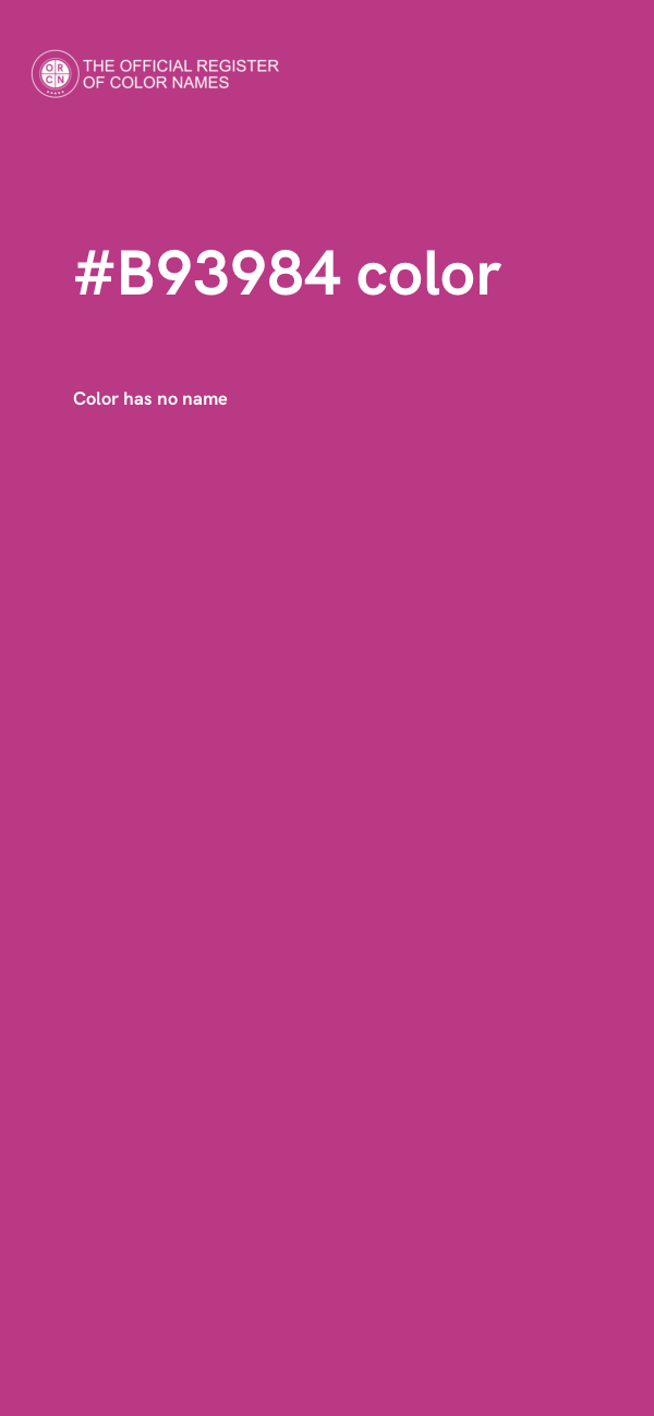 #B93984 color image