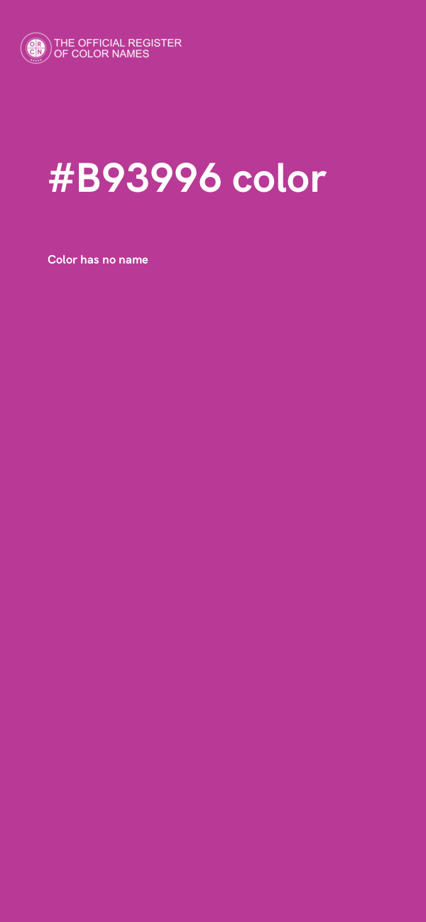 #B93996 color image