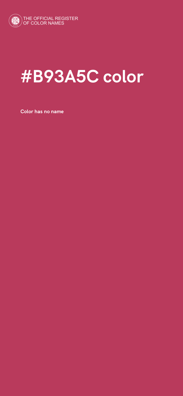 #B93A5C color image