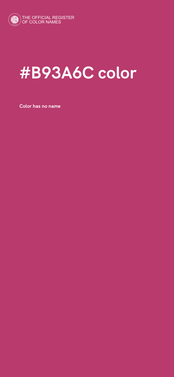 #B93A6C color image