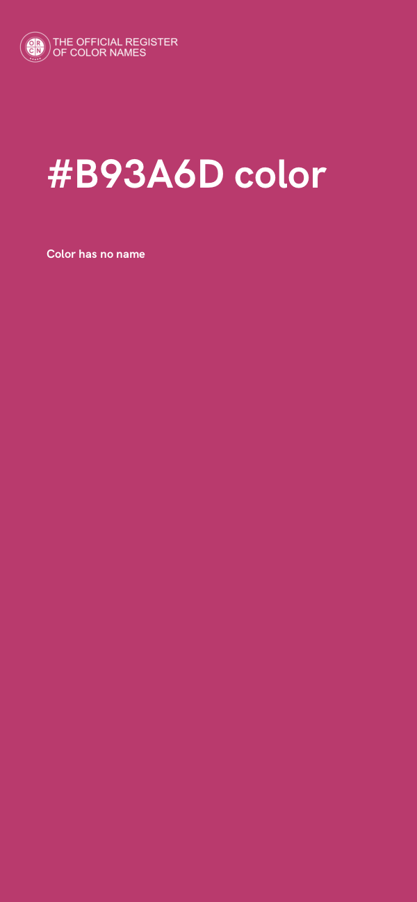 #B93A6D color image
