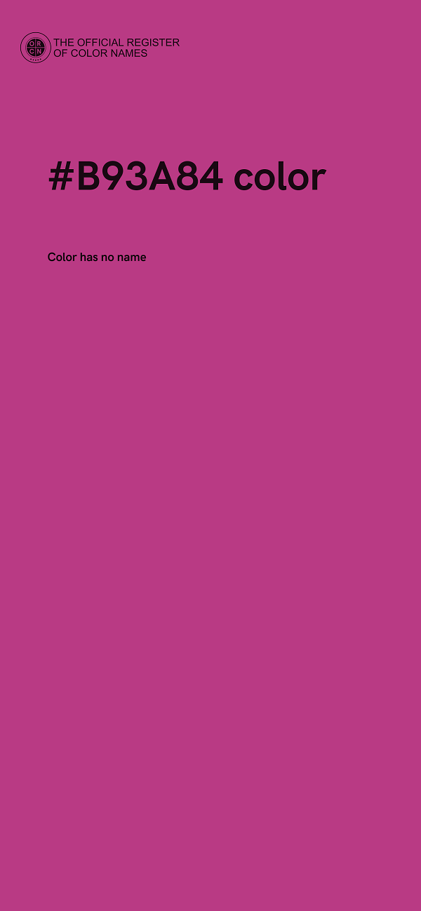 #B93A84 color image