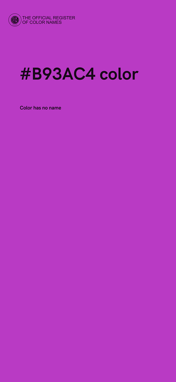 #B93AC4 color image