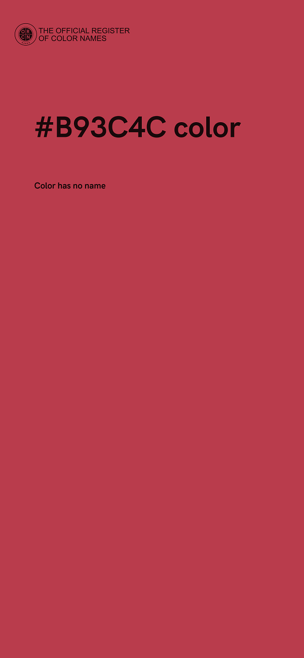 #B93C4C color image