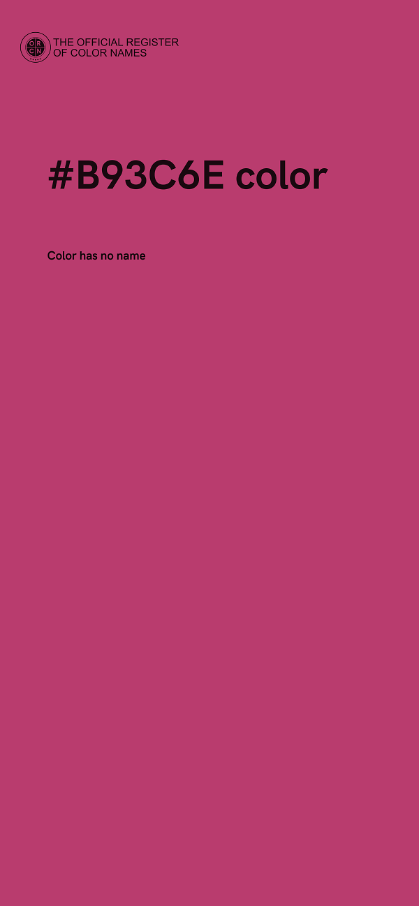 #B93C6E color image
