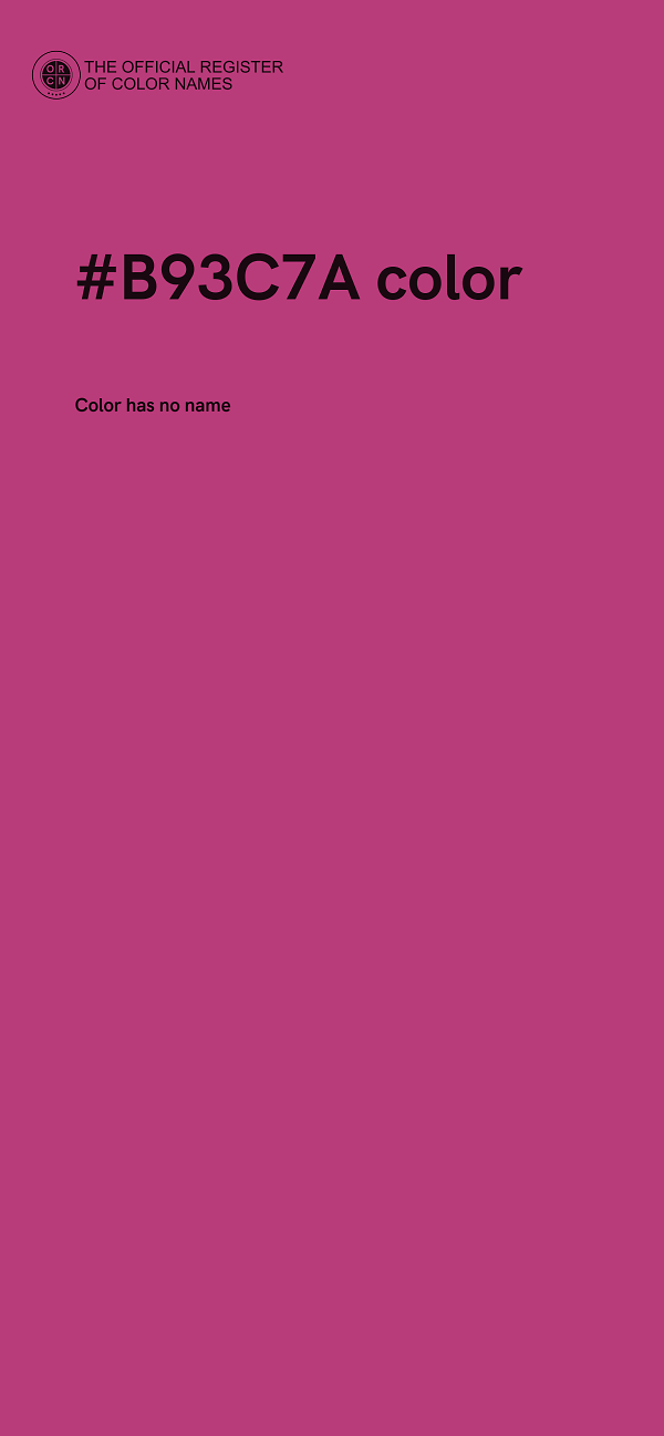 #B93C7A color image