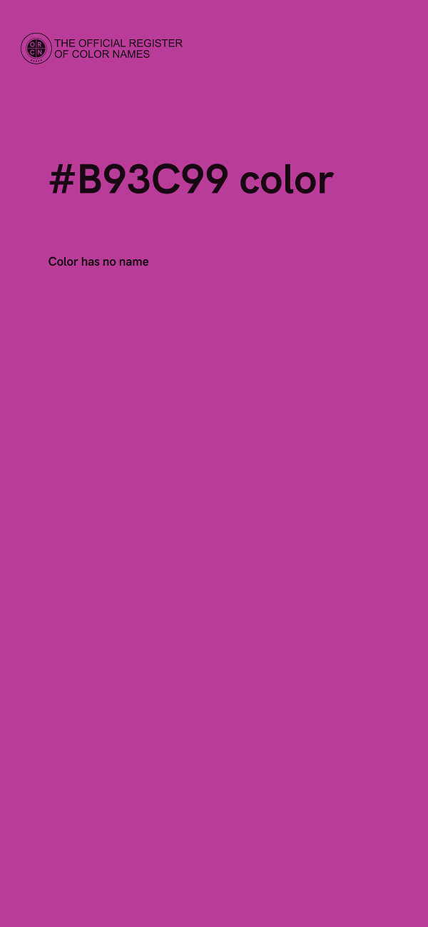 #B93C99 color image