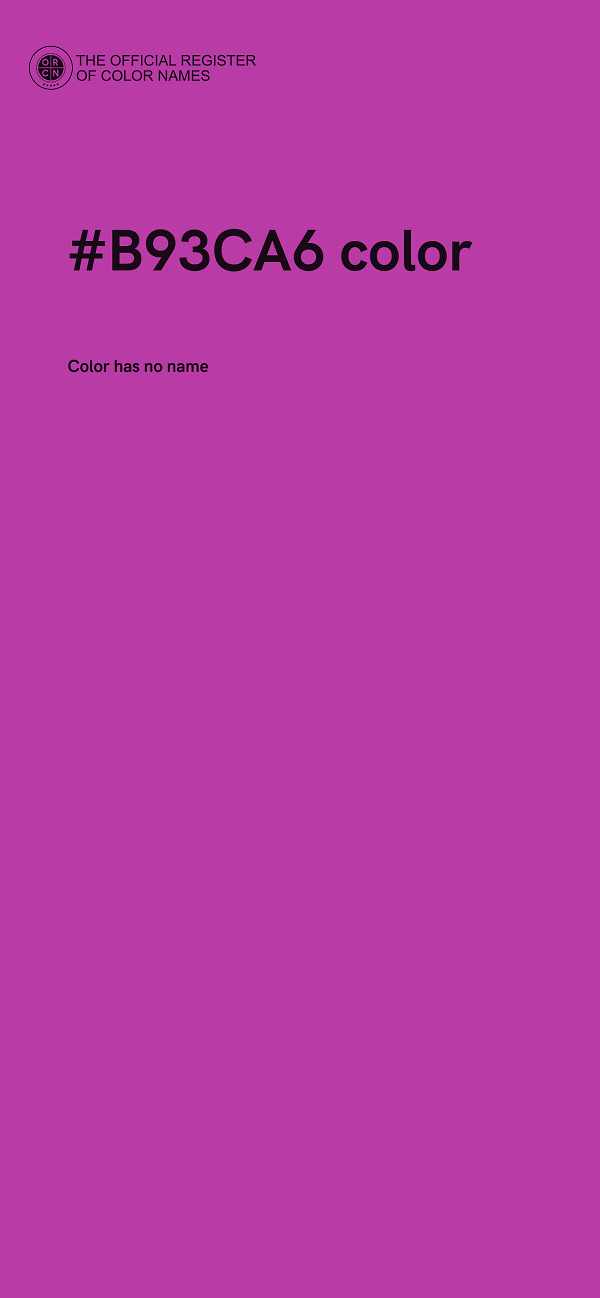 #B93CA6 color image