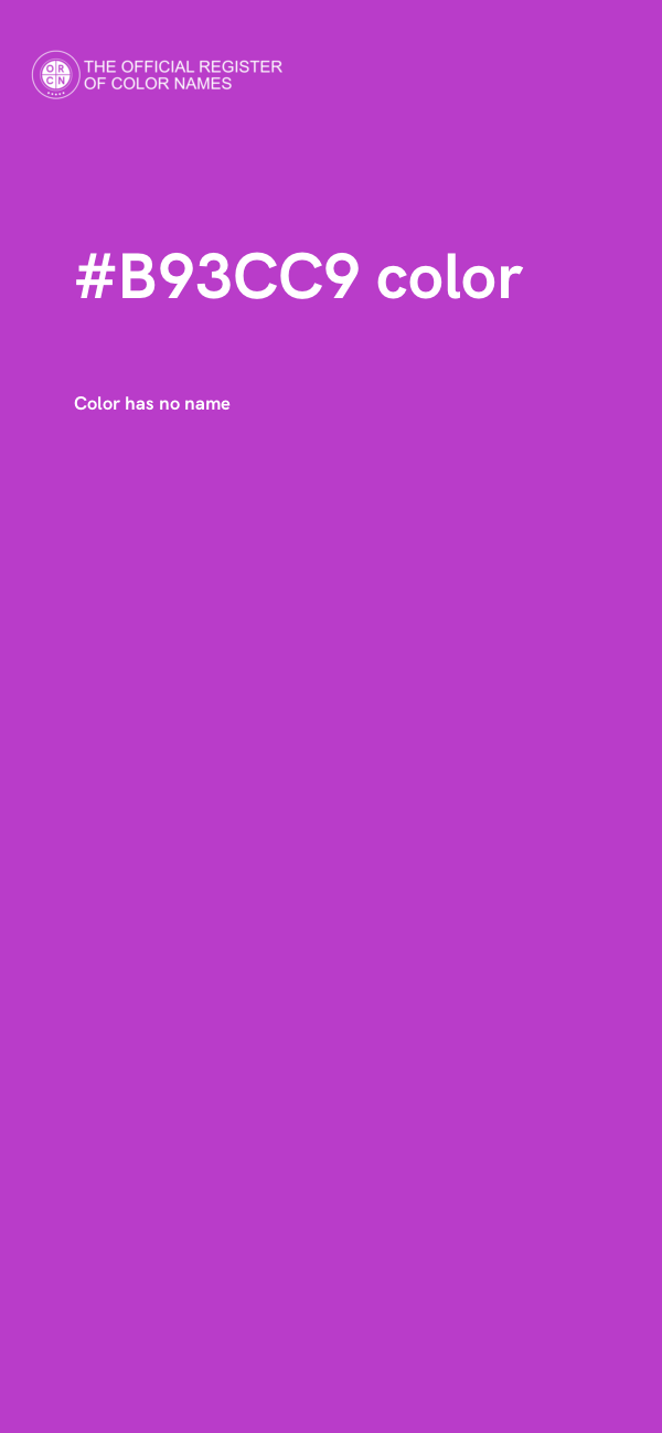 #B93CC9 color image