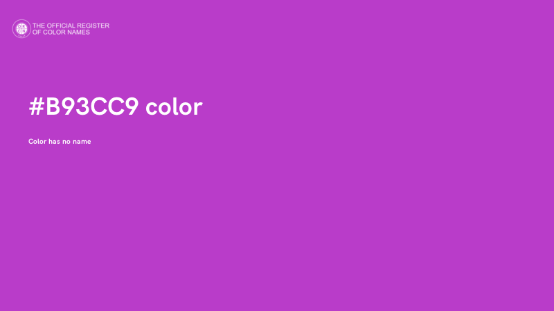#B93CC9 color image