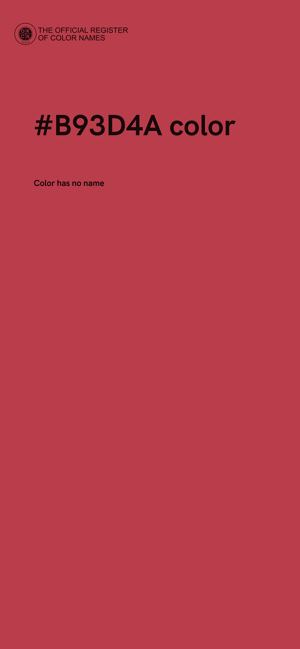 #B93D4A color image