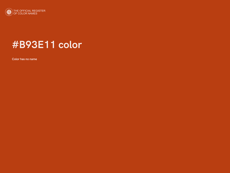 #B93E11 color image