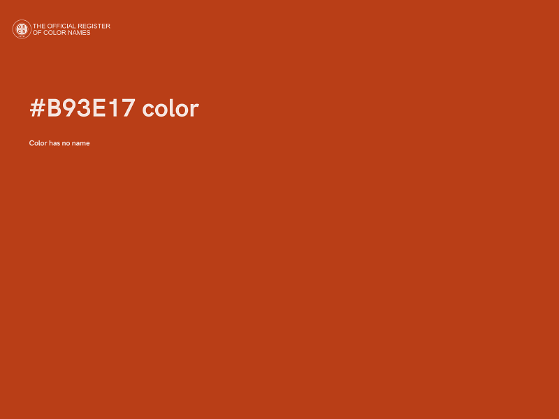#B93E17 color image