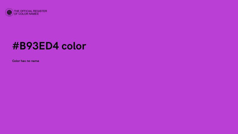 #B93ED4 color image
