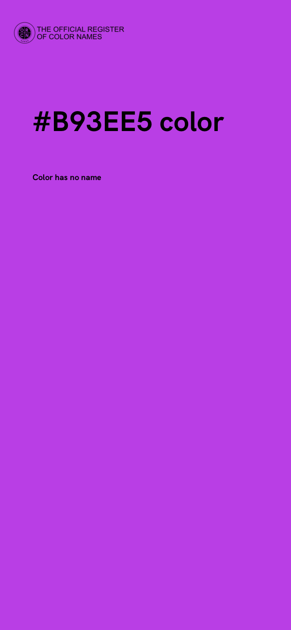 #B93EE5 color image