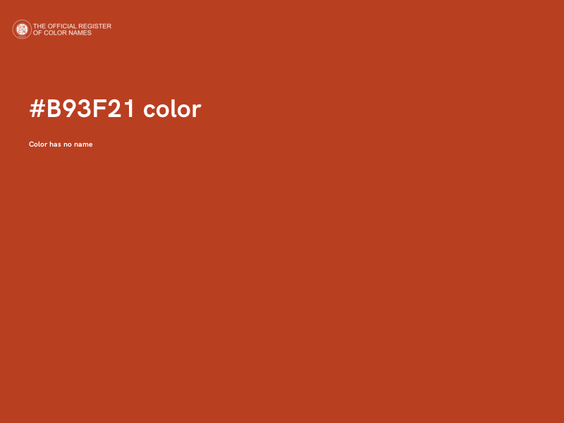#B93F21 color image