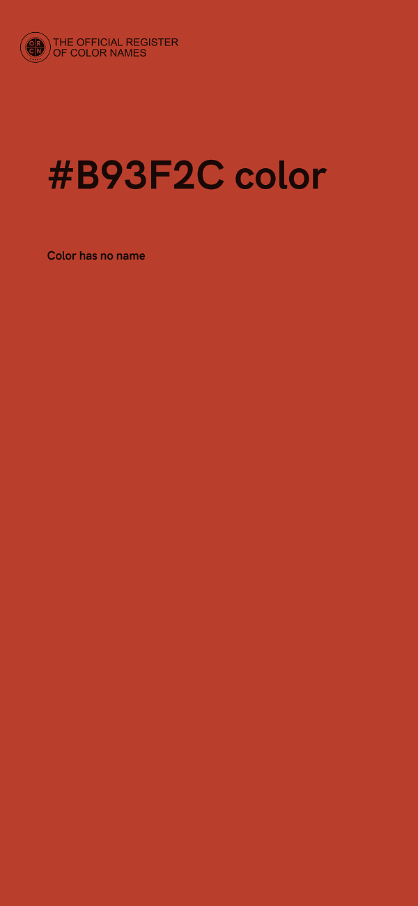 #B93F2C color image