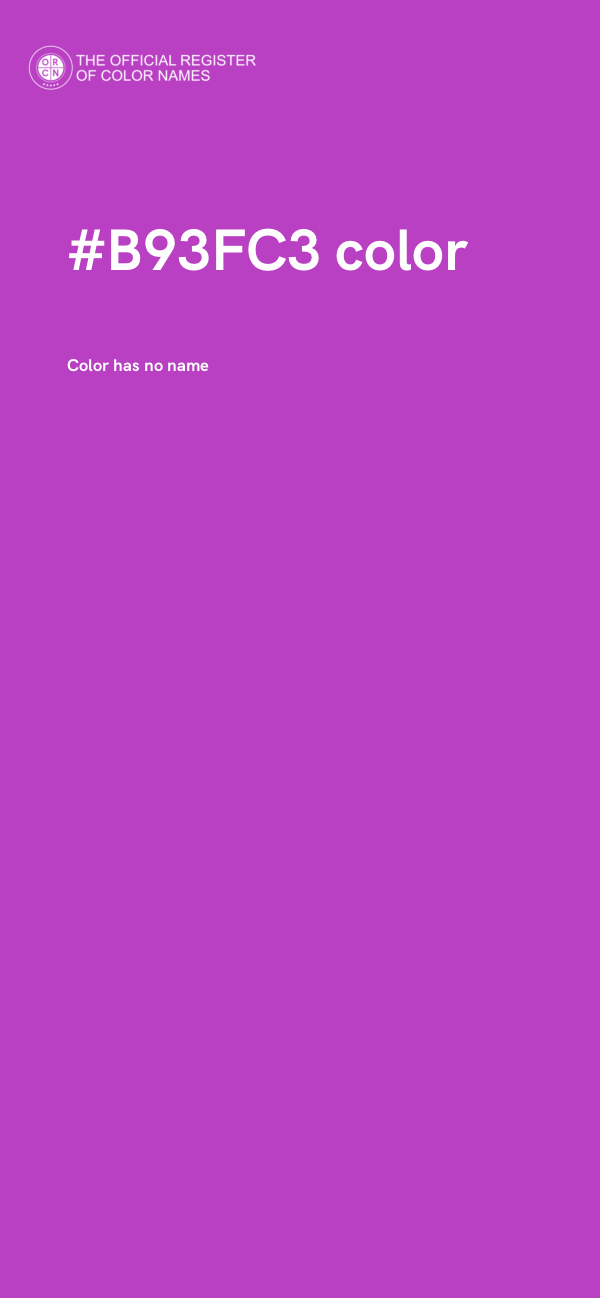 #B93FC3 color image