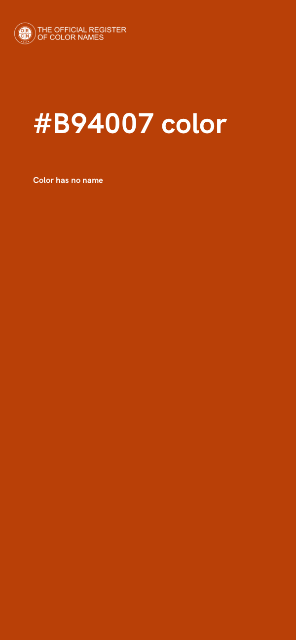 #B94007 color image