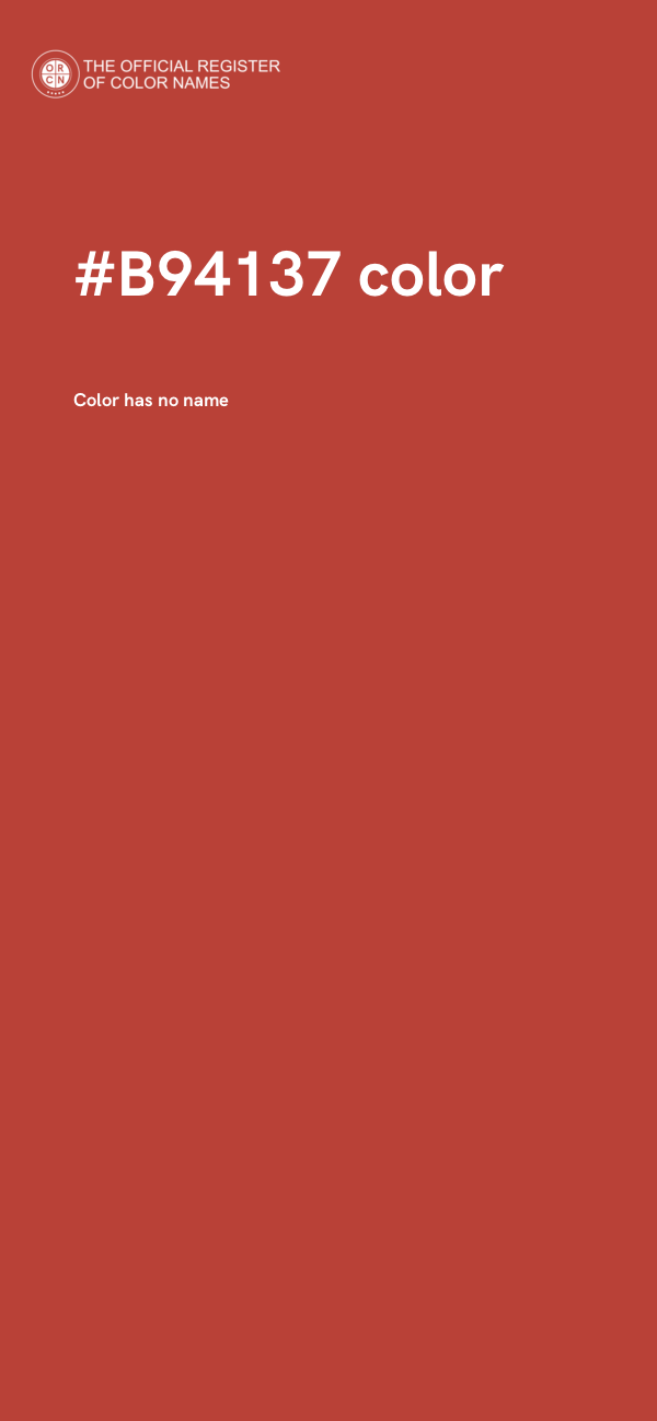 #B94137 color image