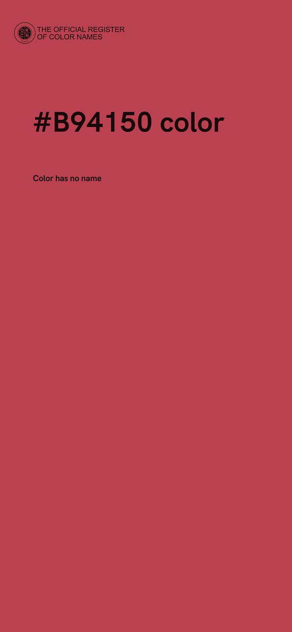 #B94150 color image