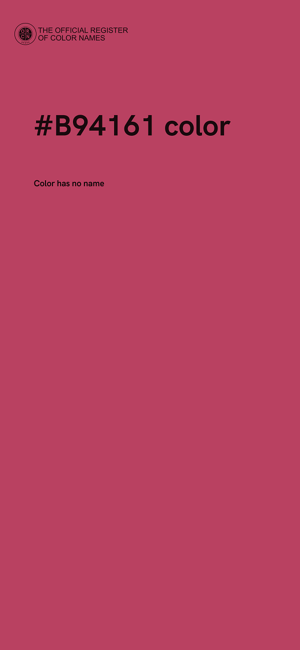#B94161 color image