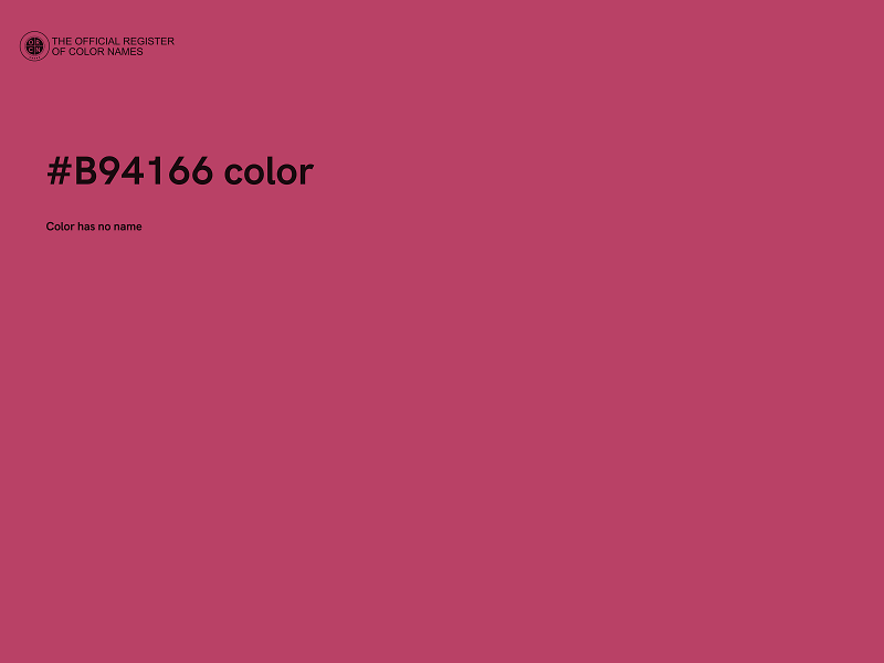 #B94166 color image