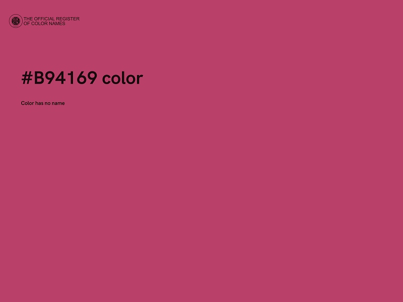 #B94169 color image