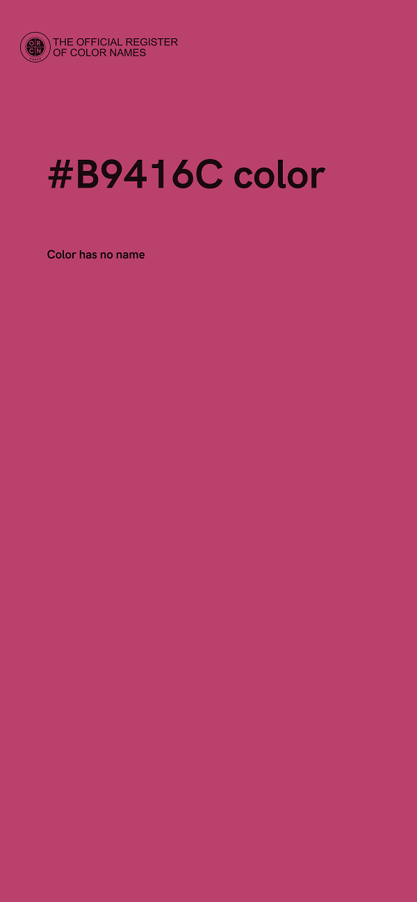 #B9416C color image