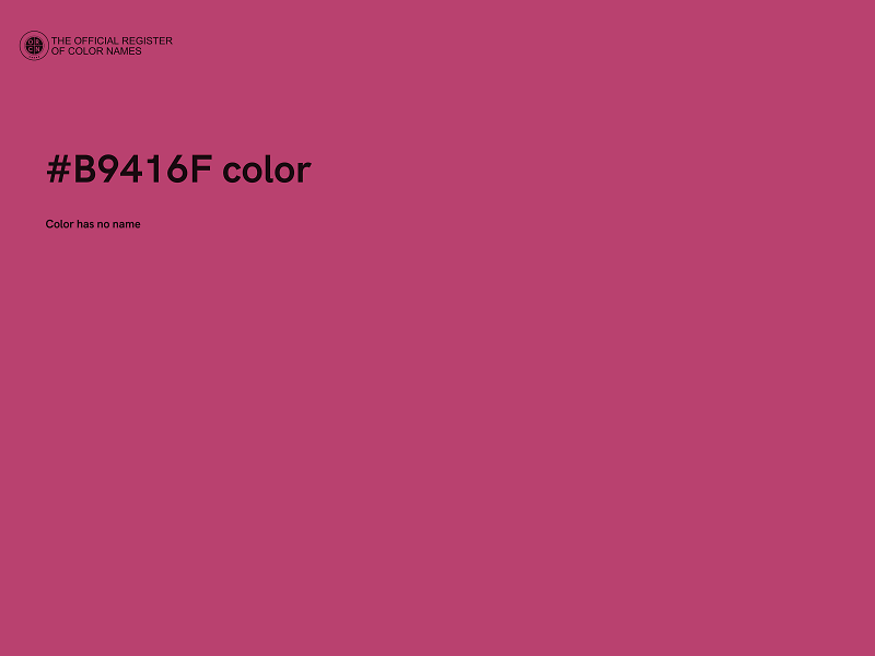 #B9416F color image