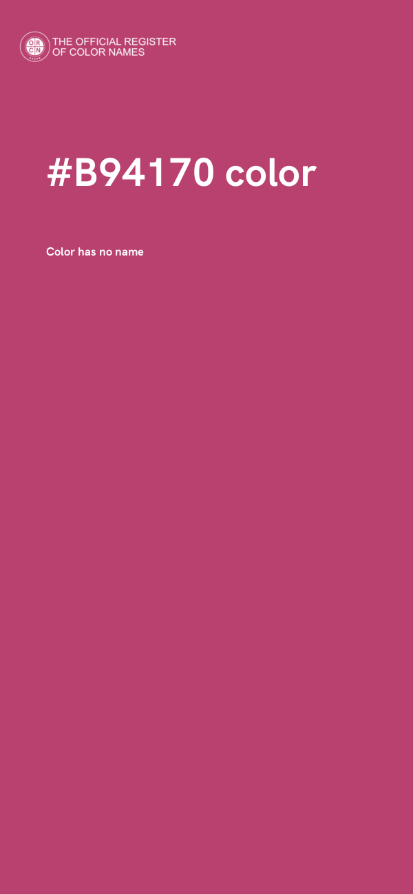 #B94170 color image