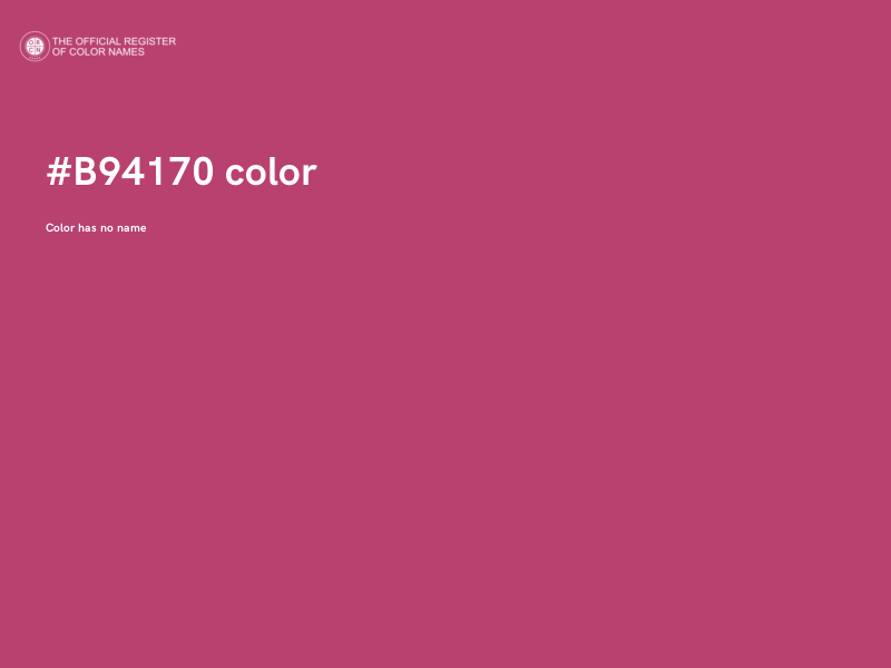 #B94170 color image