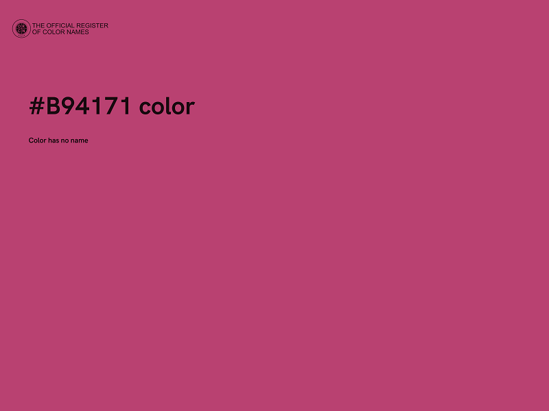 #B94171 color image