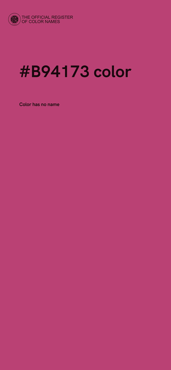 #B94173 color image