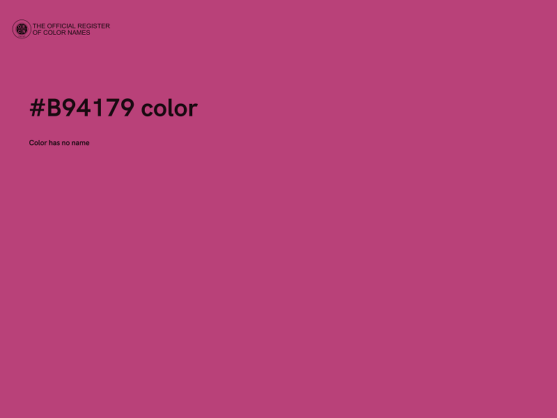 #B94179 color image