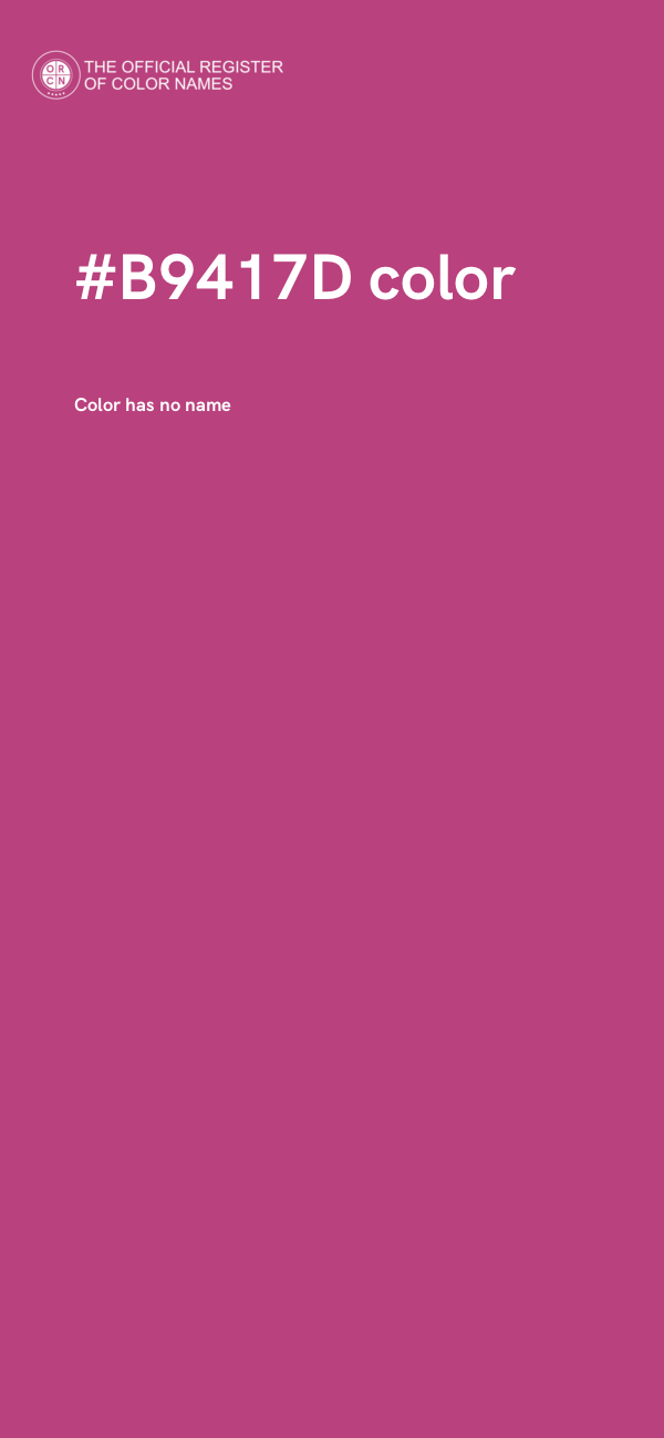 #B9417D color image