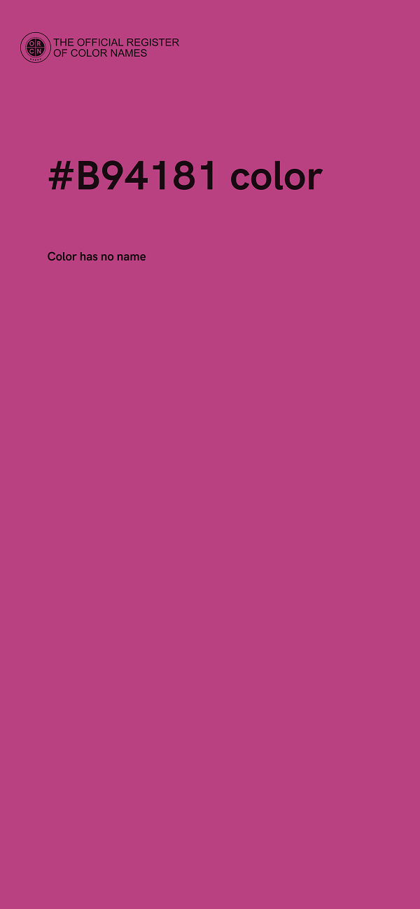 #B94181 color image