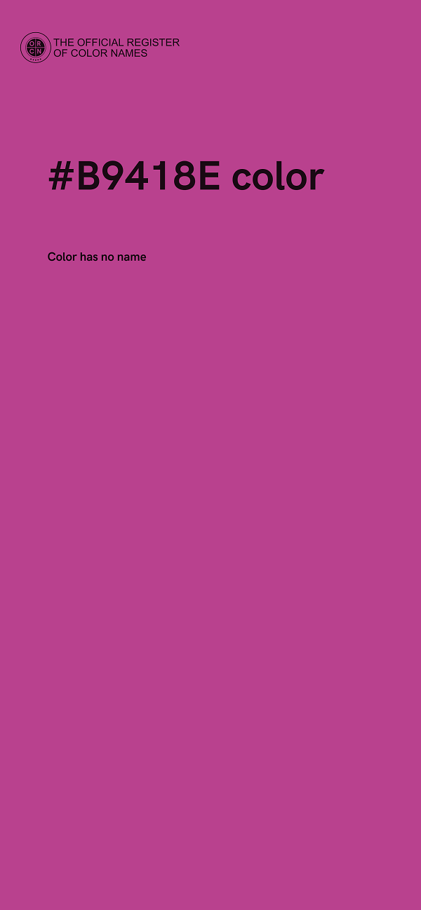 #B9418E color image