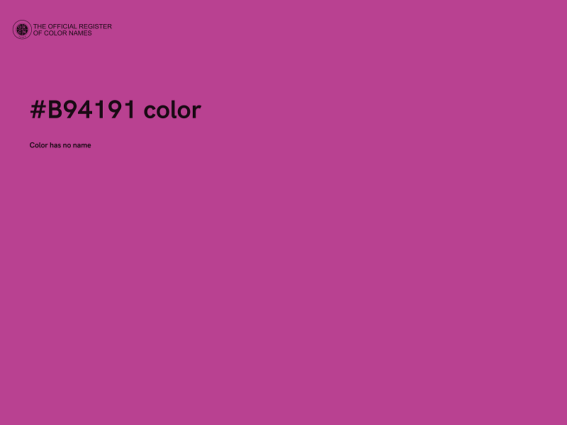 #B94191 color image