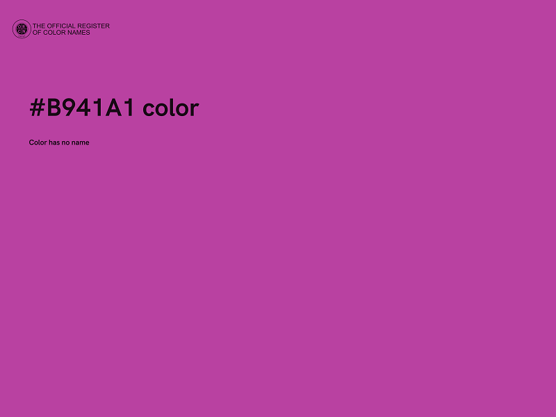 #B941A1 color image