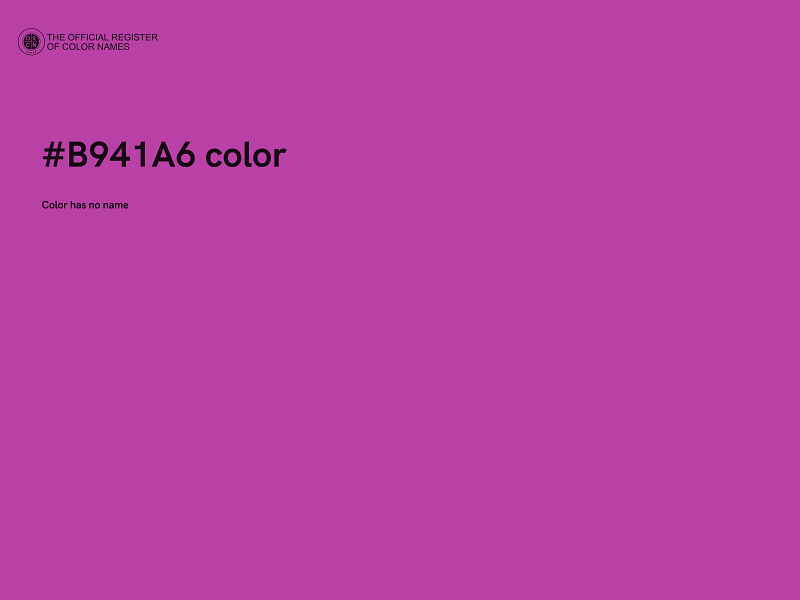 #B941A6 color image