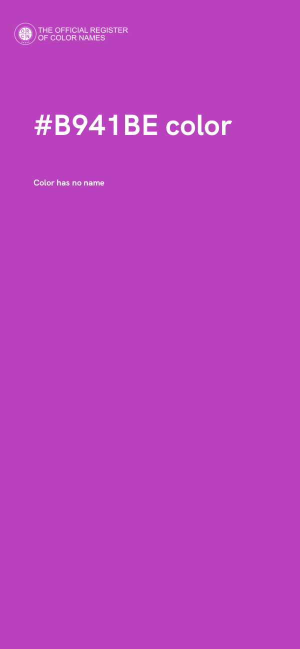 #B941BE color image