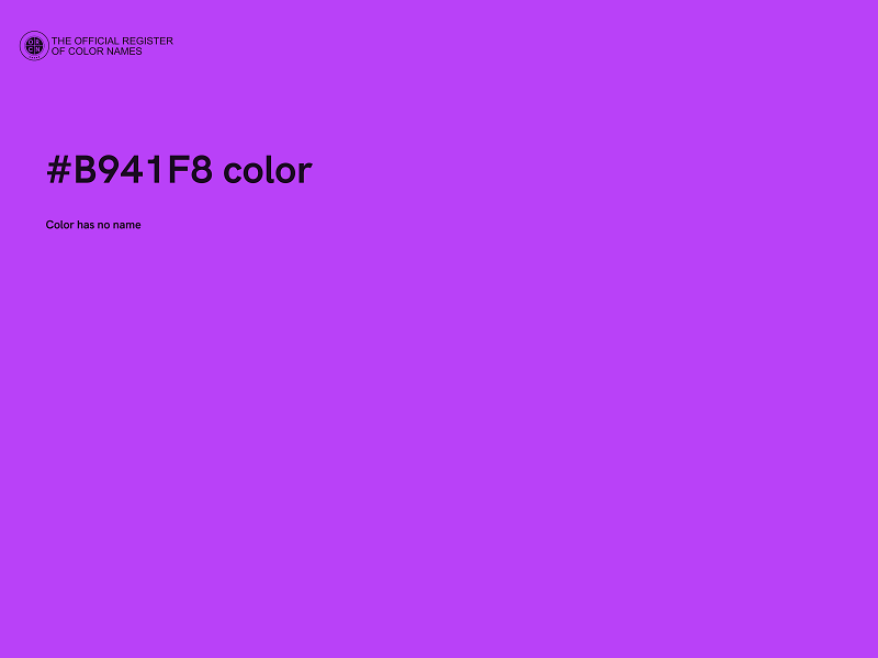 #B941F8 color image