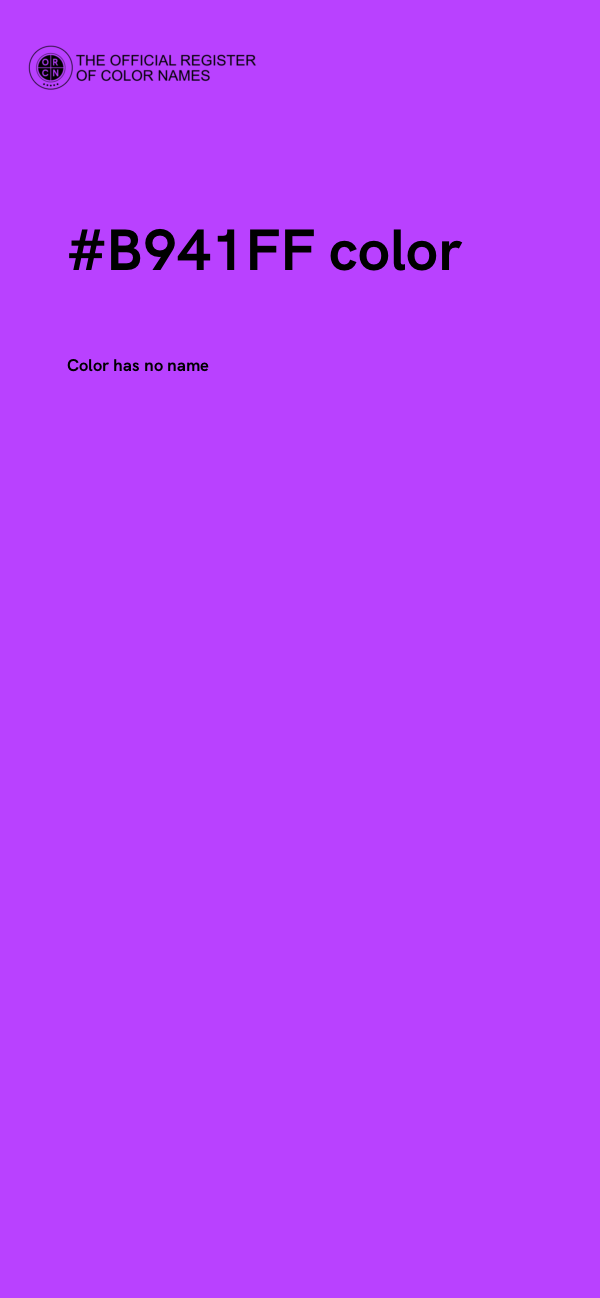 #B941FF color image