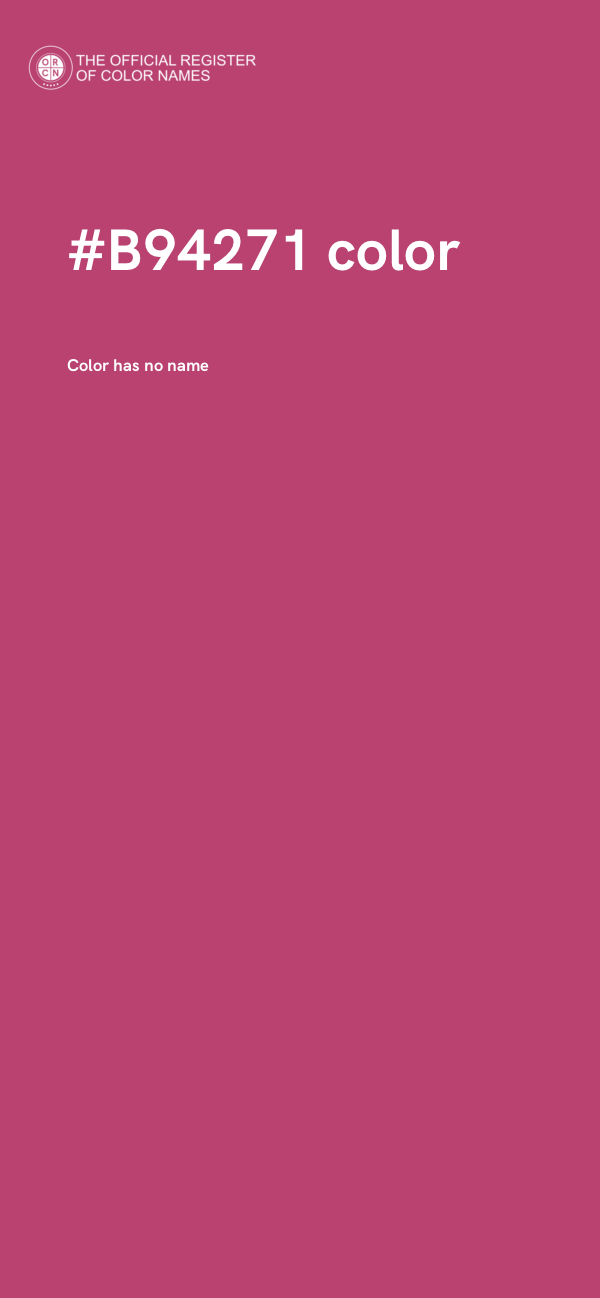#B94271 color image