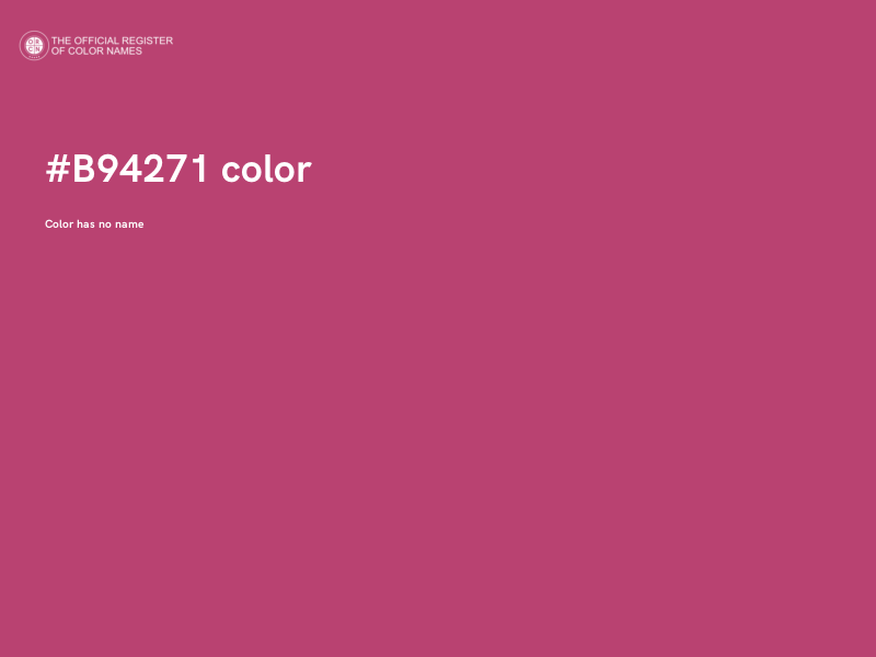#B94271 color image