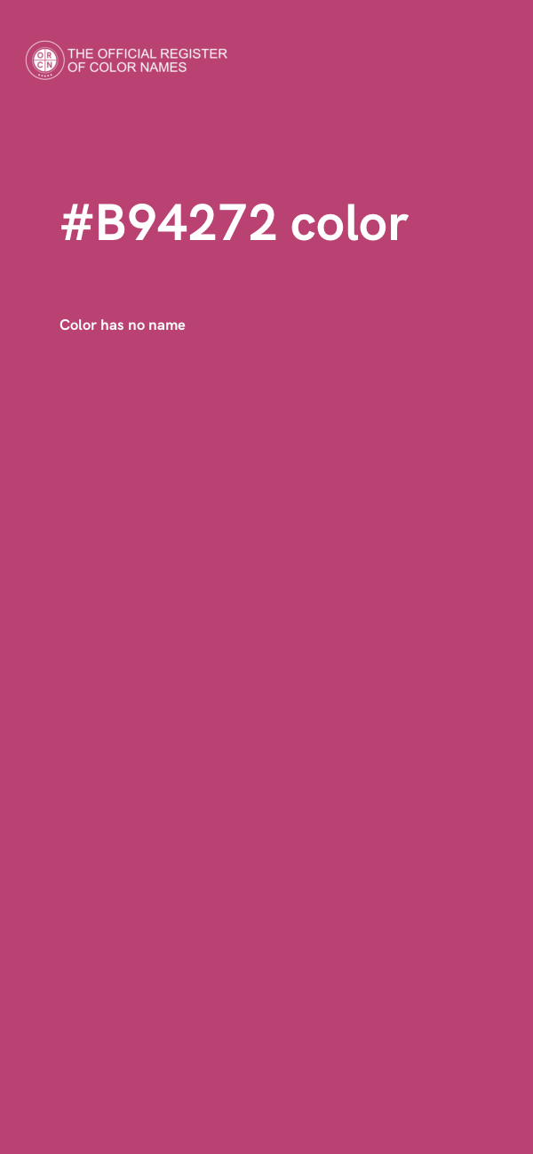 #B94272 color image